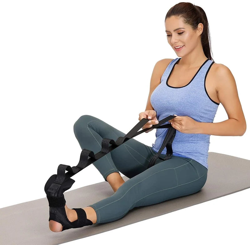 Foot Stretcher Stretch Strap for Plantar Fasciitis, Achilles Tendon, Heel  Spur and Leg Muscle Relief – Hamstring, Quad, Calf, Ankle, Hip Aid, Straps  -  Canada